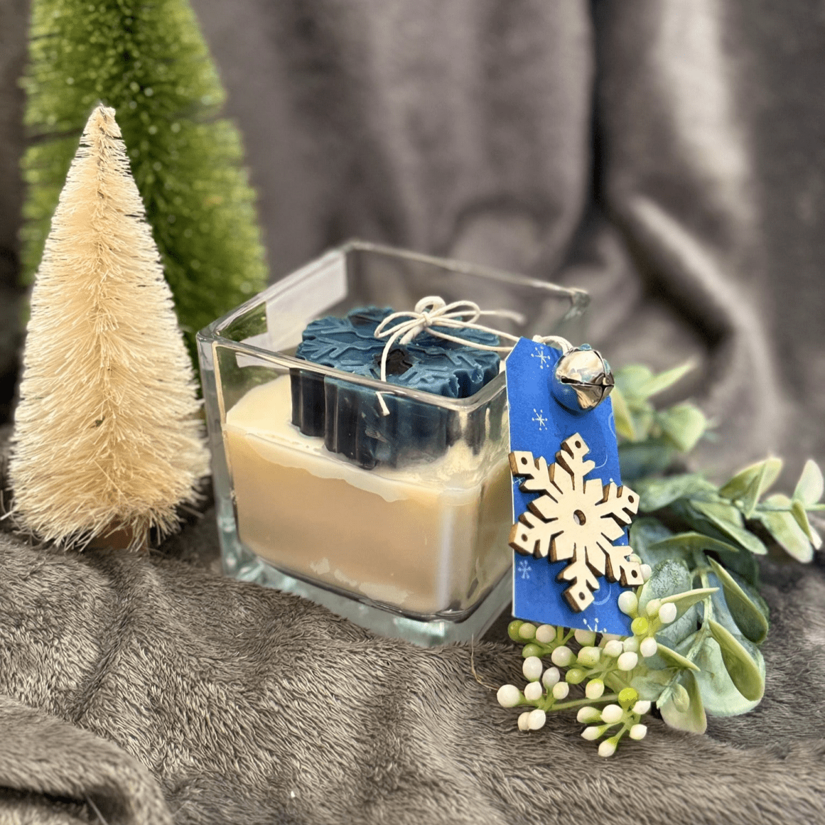 Snowy Sparkle Candle - Comfy Cozy Home