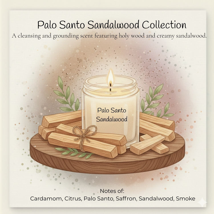 Comfy Cozy Home Palo Santo Sandalwood Fragrance Collection