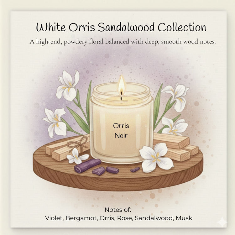 Comfy Cozy Home White Orris Sandalwood Fragrance Collection