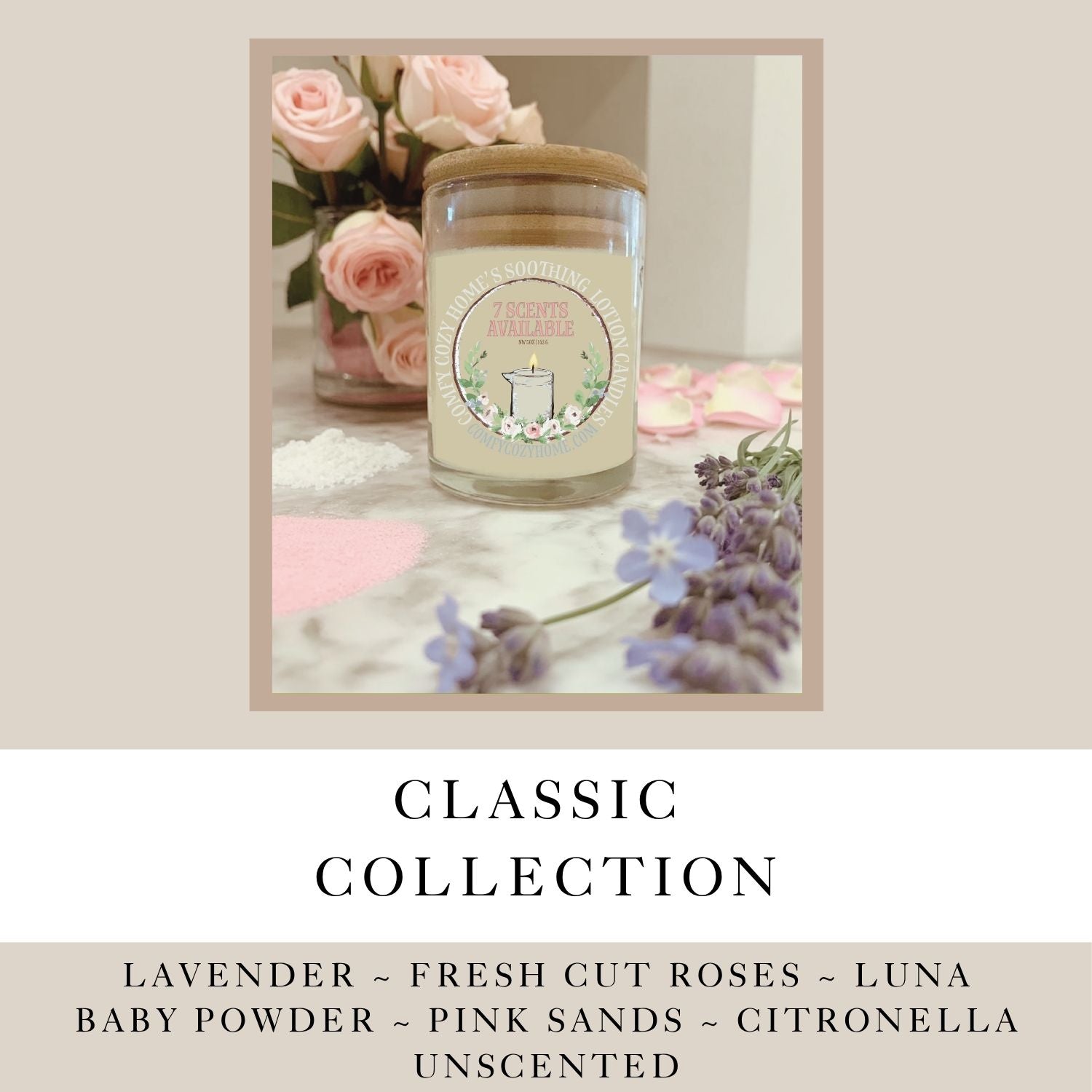 Classic Soothing Lotion Massage Candles