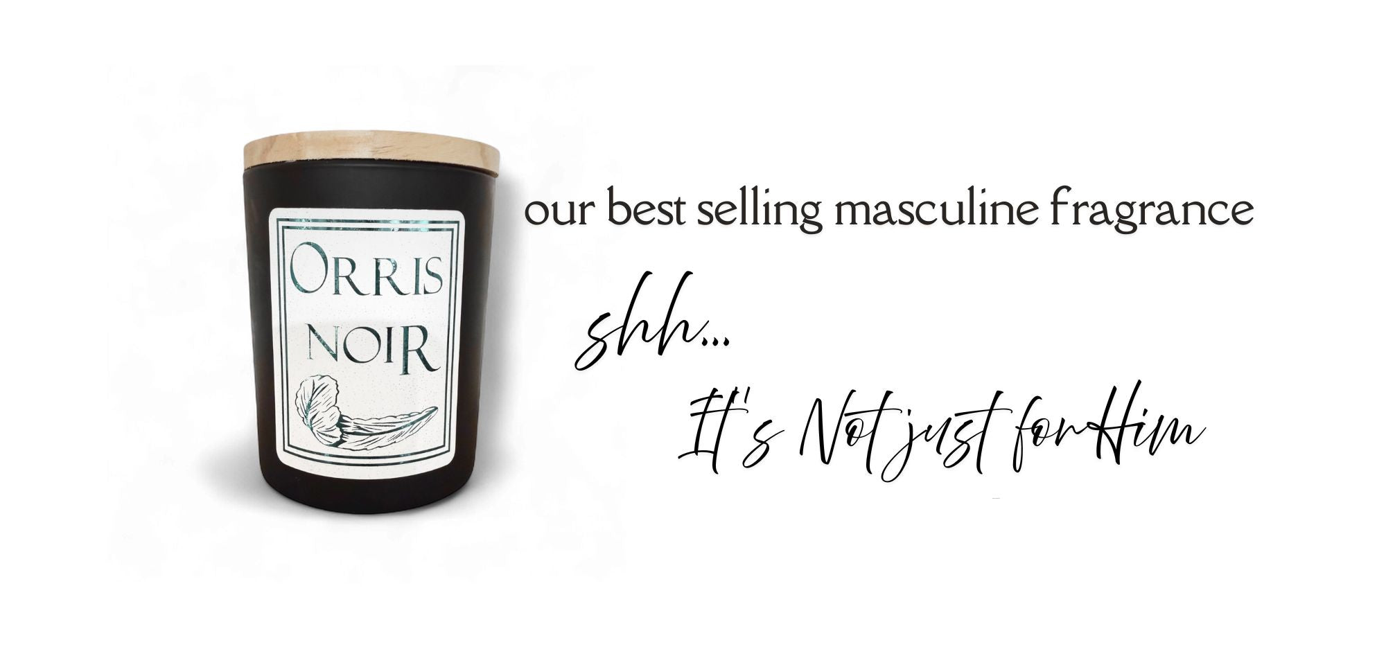 Orris Noir lotion massage candle
