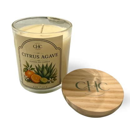 Citrus Agave Classic Soy Candle – detail view 2
