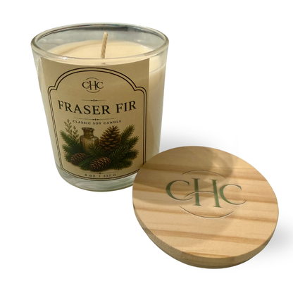 Fraser Fir Classic Soy Candle – detail view 2