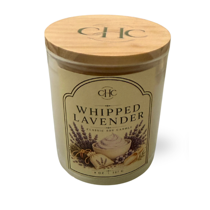 Whipped Lavender Classic Soy Candle – detail view 3