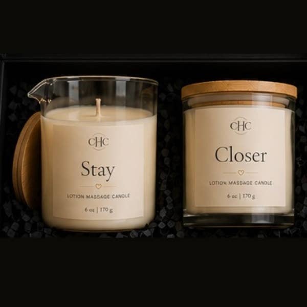 Stay Closer Couples Massage Candle Gift Set – view 2