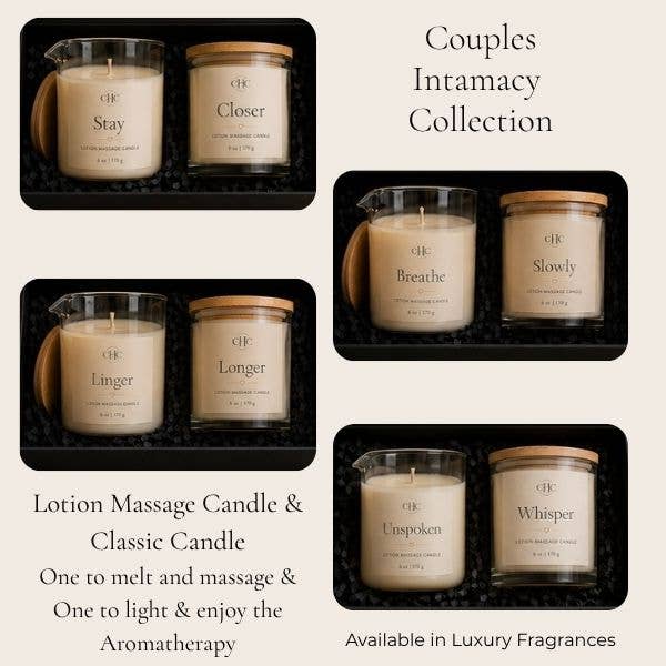 Stay Closer Couples Massage Candle Gift Set