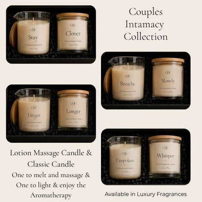 Stay Closer Couples Massage Candle Gift Set
