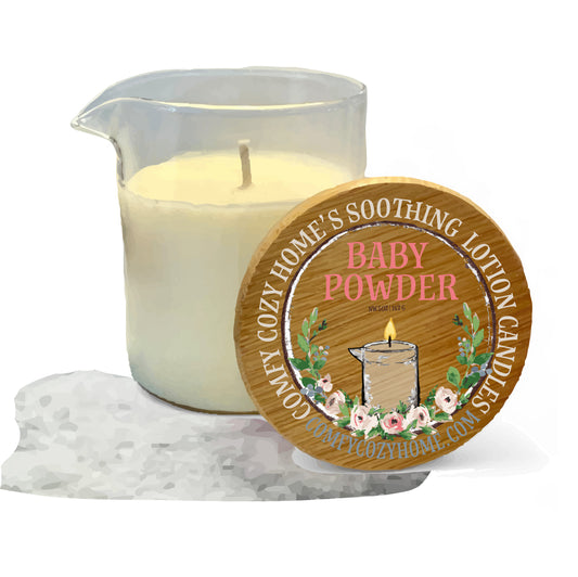 Lotion Massage Candle Baby Powder
