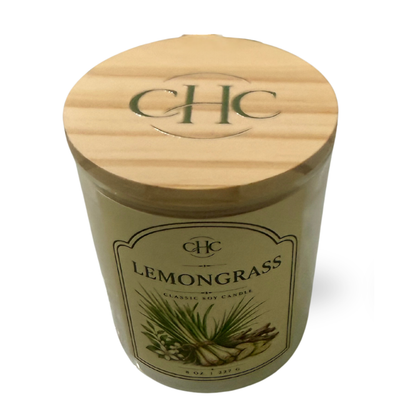 Lemongrass Classic Soy Candle – detail view 3