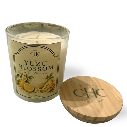 Yuzu Blossom Classic Soy Candle – detail view 2