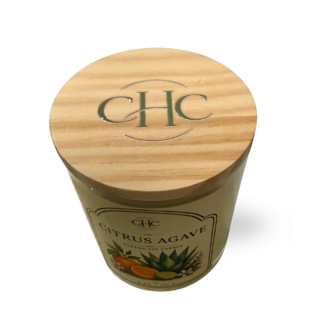 Citrus Agave Classic Soy Candle – detail view 3