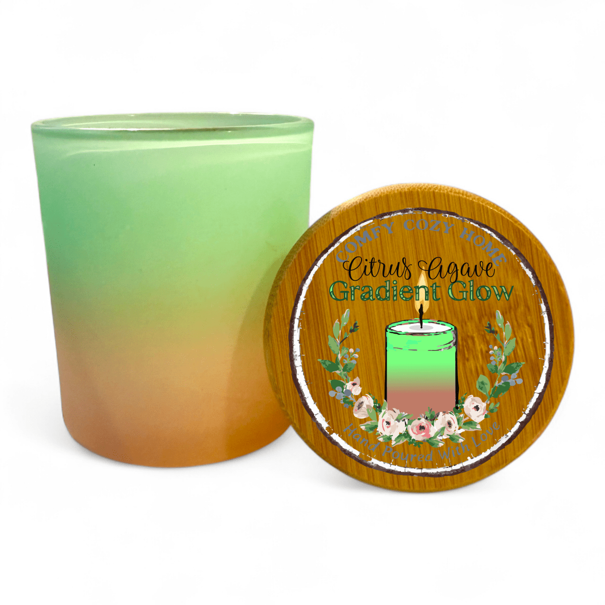 Gradient Glow Citrus Agave Orange lemon citrus sugar peach - Comfy Cozy Home