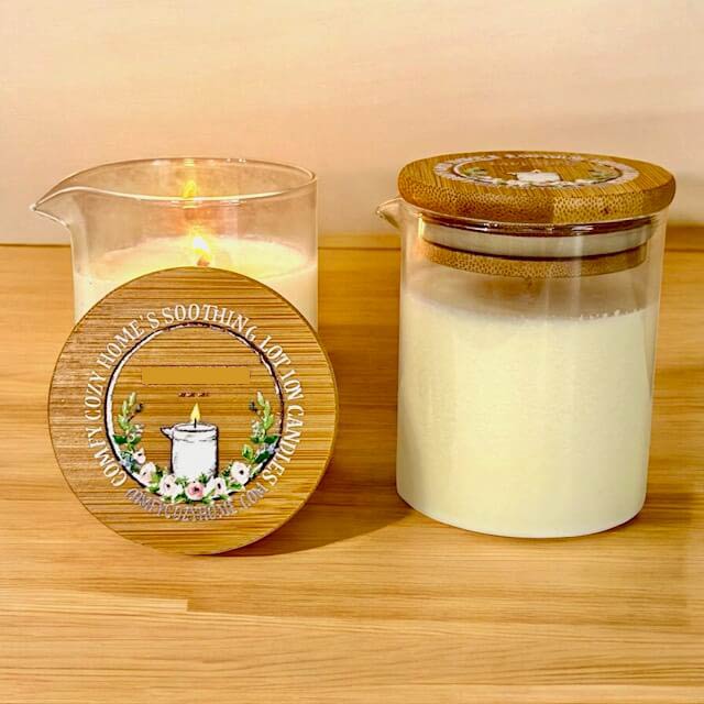 Artisan Matcha Bergamot 2-in-1 Candle and Body Oil in a minimalist glass jar, capturing the serene spa-like aesthetic of Comfy Cozy Home's wellness collection.