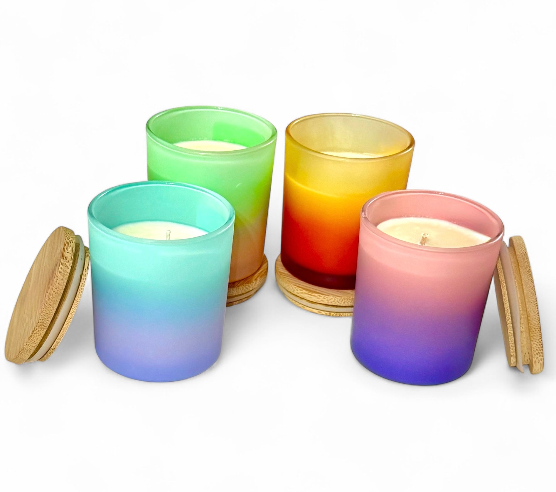 ombre gradient candles