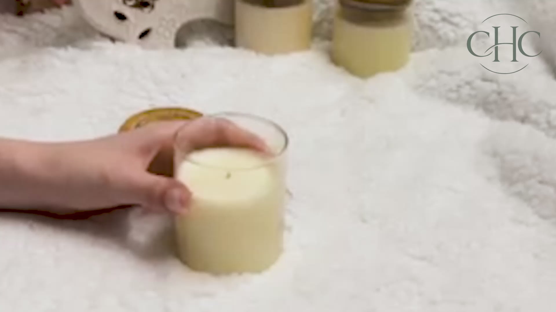 Load video: Using a Lotion Massage Candle